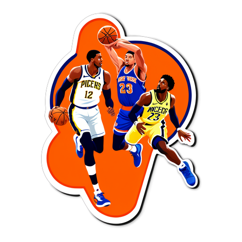 Juego de baloncesto entre Pacers y Knicks