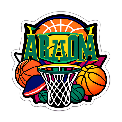 Arizona Baylor Basketball Fusion Sticker