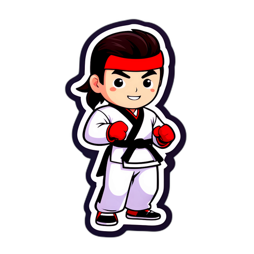 태권도 캐릭터 스티커