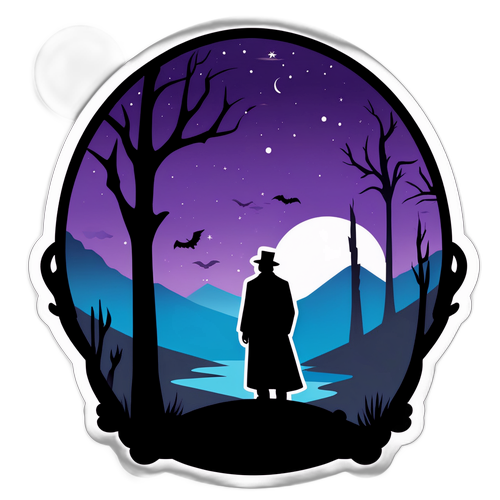 Adesivo Rev Noir: Silhueta Misteriosa