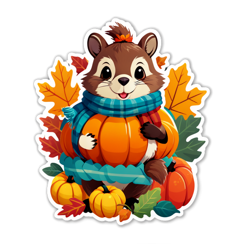 Fall in Love with This Adorable Squirrel: The Ultimate Autumn Market Experience!