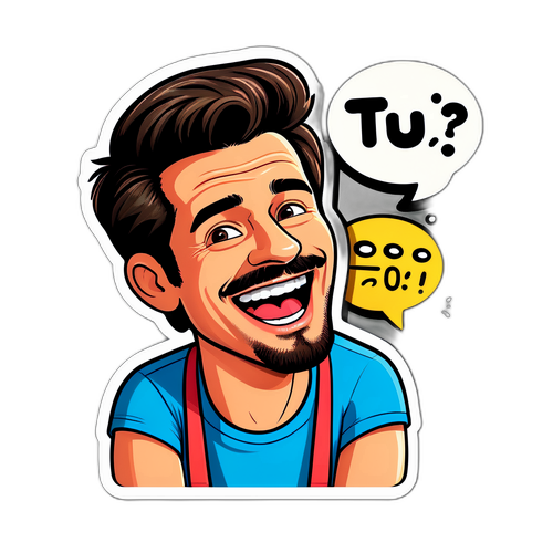 Sticker de Marco Túlio em Cena Cômica