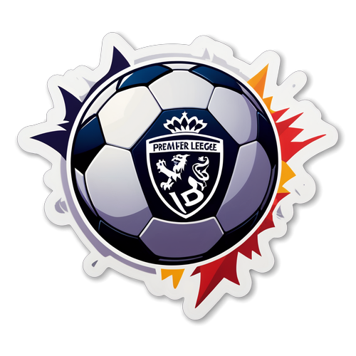 Fotbollssticker med Premier League-logotyp