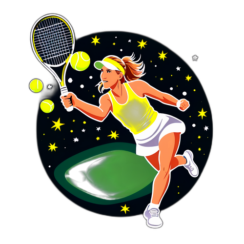 Steffi Graf Tennis Sticker