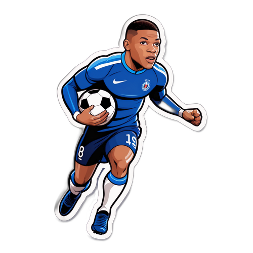 Килиан Мбаппе в костюме супергероя