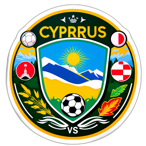 Kipande cha Sticker kwa Cyprus vs Austria