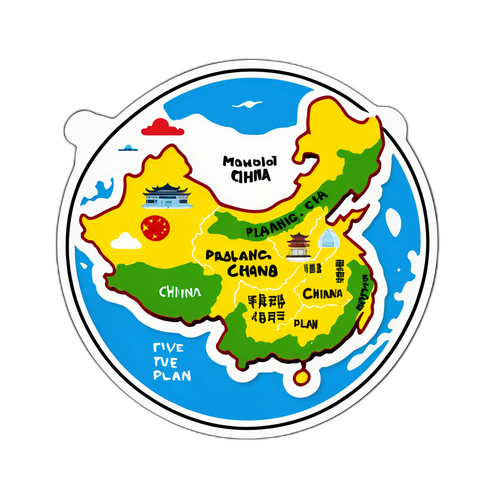 中国规划贴纸