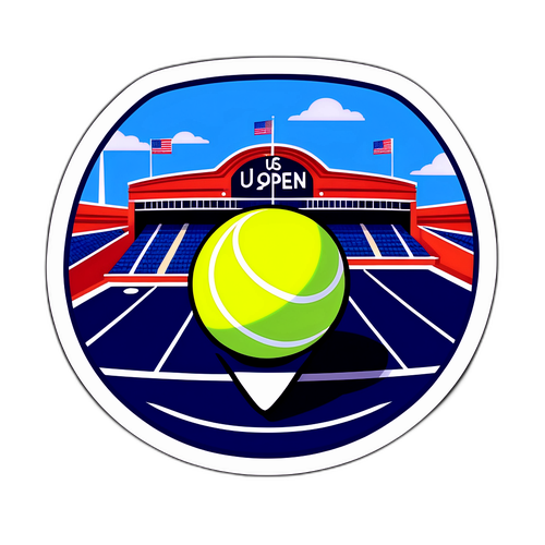 Dramatická nálepka US Open