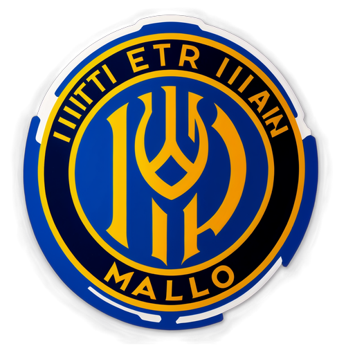 Stiker Inter Milan dengan Logo dan Warna Ikonik