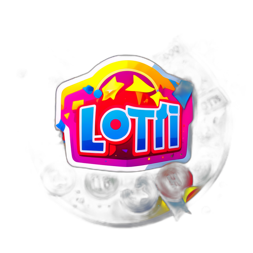 Aderente al logo Lottomatica con biglietti della lotteria