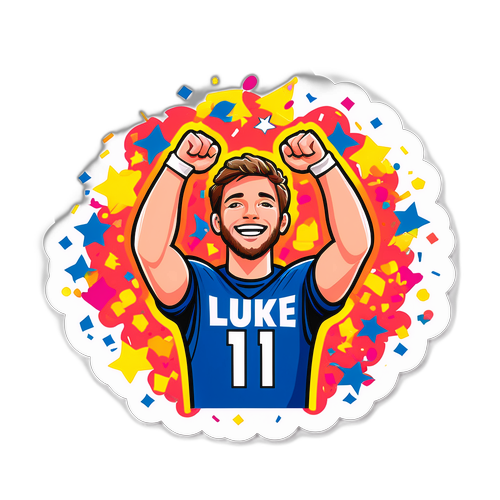 Verjaardagssticker van Luke Littler