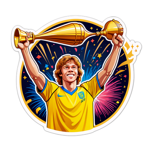 Andrey Rublev com o Troféu