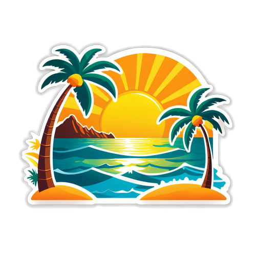 Antalya Yaz Manzarası Sticker