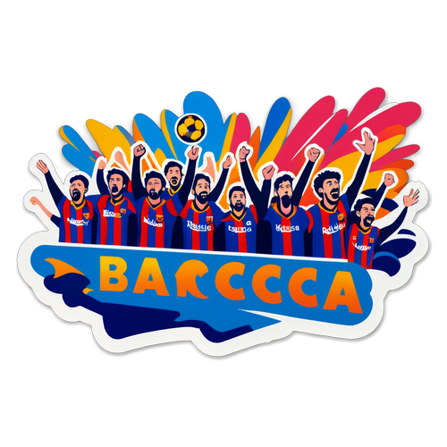 Een energieke scène van een Barca-wedstrijd