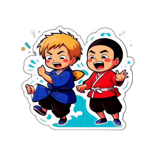 愉快なコメディスキットのシーン