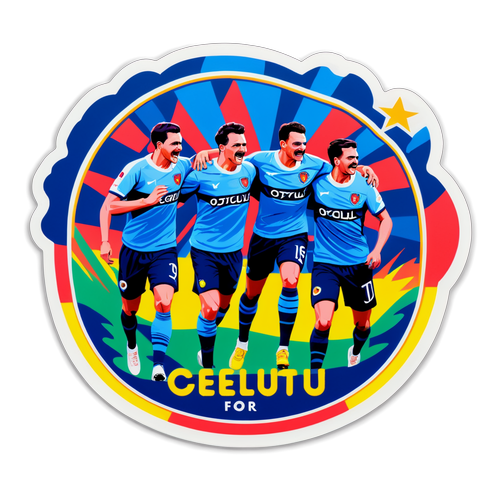 Un Sticker Artistic Care Inspiră! Oțelul Galați: Împreună pentru Victorie!