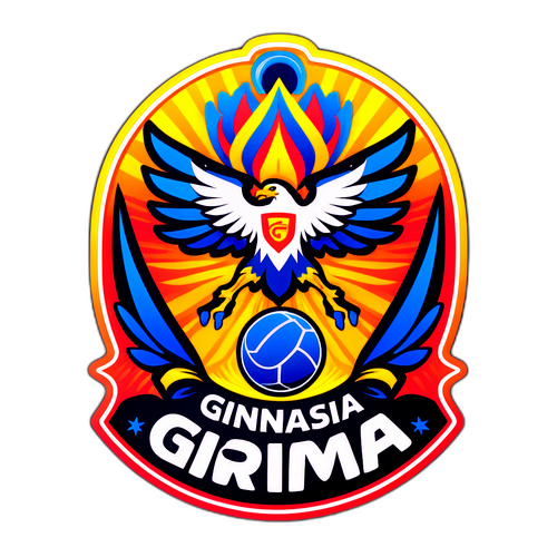 Etiqueta representativa de Gimnasia y Esgrima