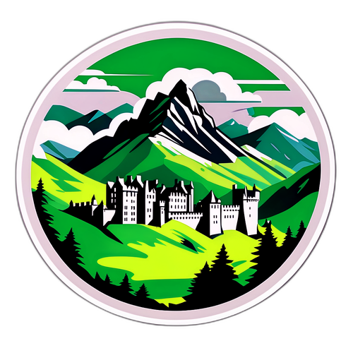 Paisaje de Escocia con Castillos