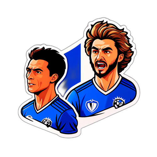 Дизайнерська наклейка, що символізує суперництво між Вероною та Аталантою