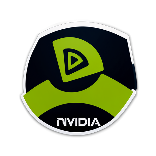 Innovatives Nvidia-Logo mit 'DeepSeek'