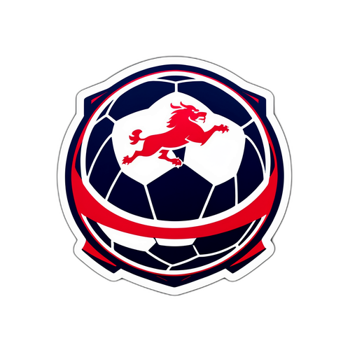 RB Leipzig Logo med Fodbold
