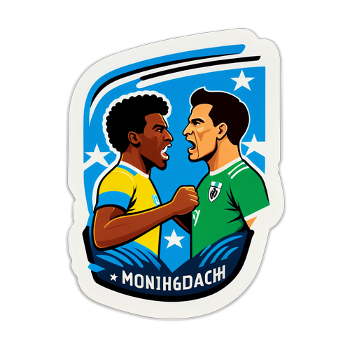 Samolepka s tématem fotbalového zápasu Mönchengladbach vs Bochum