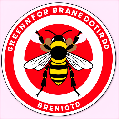 Nembo ya Brentford ikizungukwa na nyuki