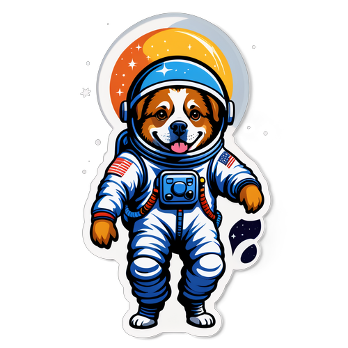 太空探索的狗狗