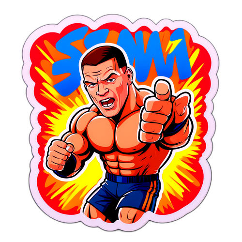 Autocolant John Cena în Acțiune