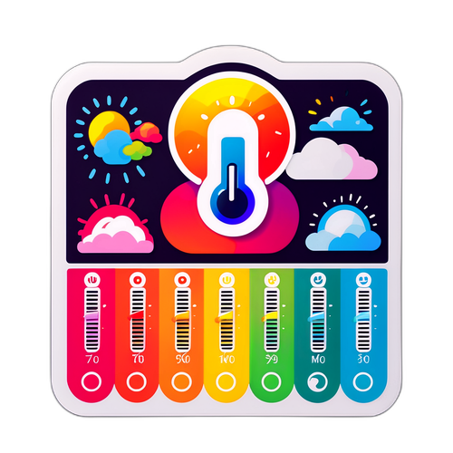 Tem nhãn biểu thị màu sắc của nhiệt độ