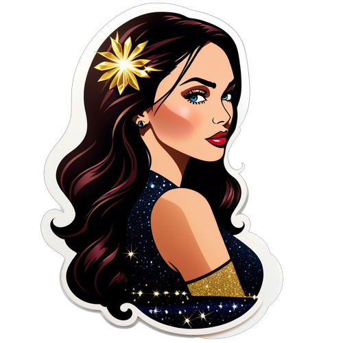 Adesivo Glamouroso de Megan Fox