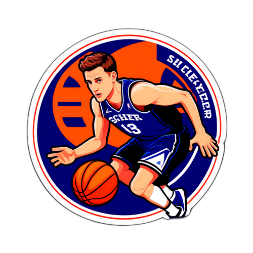 Jon Scheyer in Action Sticker
