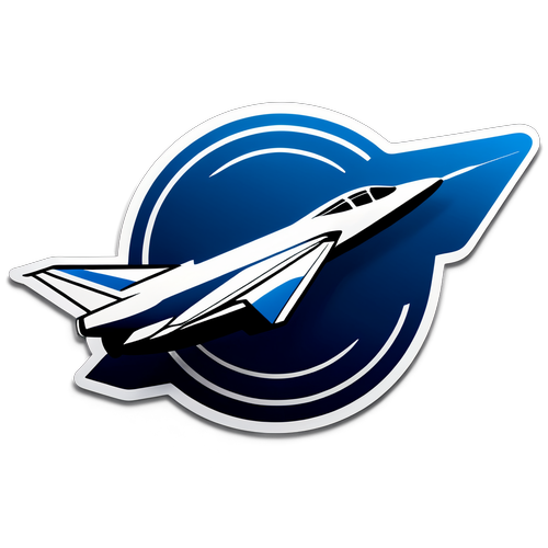 Stiker Pesawat Elegan Dassault Aviation