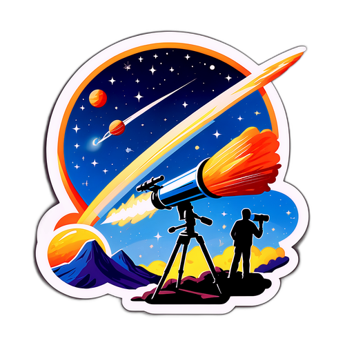 Un cometa surcando el cielo