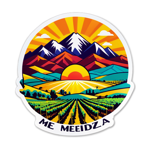Paisaje de Mendoza con montañas y viñedos