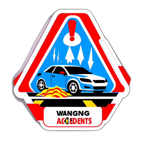 Gefährliche Verkehrsszene mit Schwerpunkt auf Sicherheit