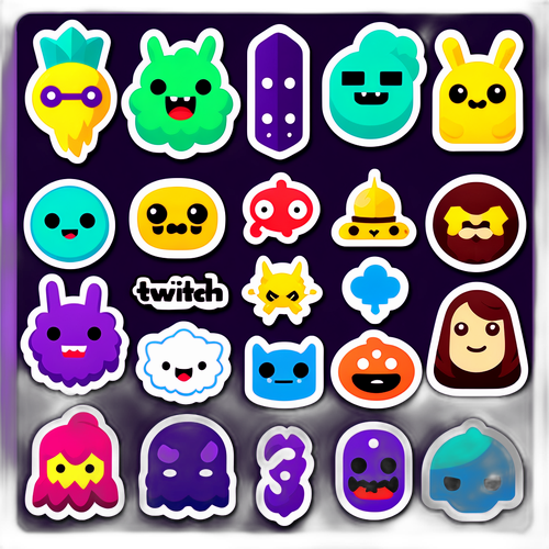Нак stickers з незвичайними персонажами з популярних ігор Twitch