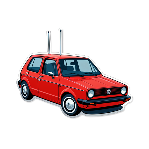 Unveiling the Mystery: Why This Red Volkswagen Golf is Suddenly the Talk of the Town!