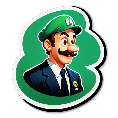 Mystery CEO Luigi Sticker