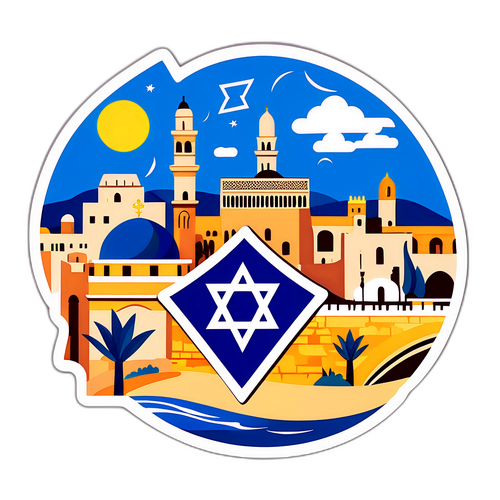 Representasi Bergaya Bendera Israel