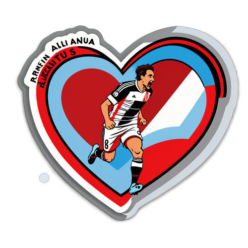 Sticker de River Plate vs Lanús: Corazón Argentino