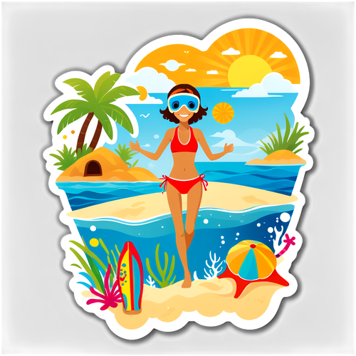 Sticker ng Sandy Cay