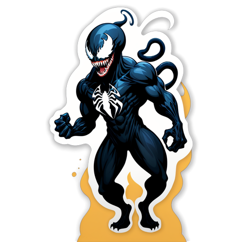 Félelmetes Venom: A Pókfonallal Körülölelt Póz, Ami Elképesztő Kalandra Hív!