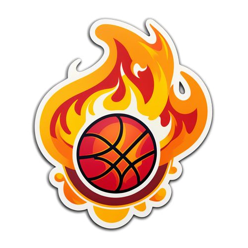 Masayang Sticker ng Heatwave na may Logo ng Miami Heat