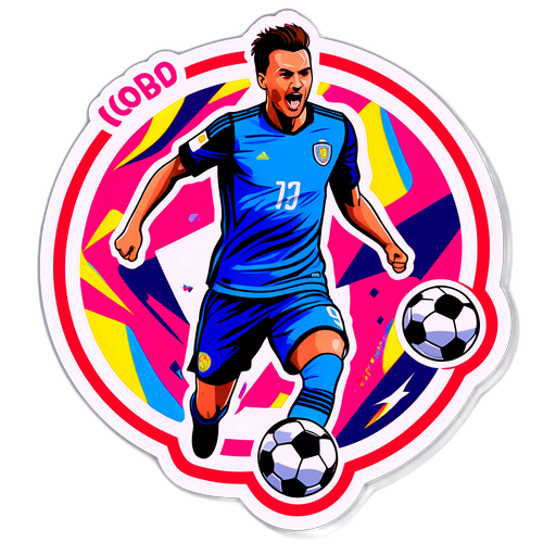 Stiker Aksi Sepak Bola