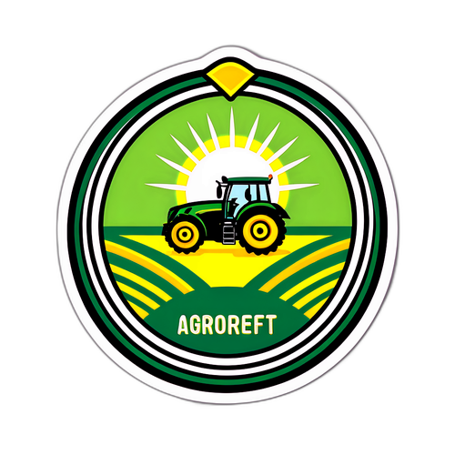 Tvorba nálepky s logem Agrofert a stylizovanými zemědělskými prvky