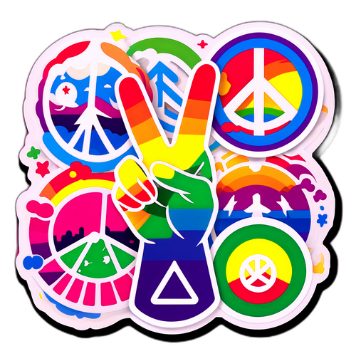 Demonstrációs Szimbólumok Matrica