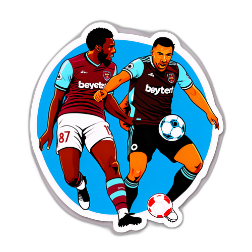 Stickers fra kampen mellom West Ham og Brentford