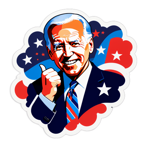 A Arte da Unidade: O Adesivo de Joe Biden que Está Conquistando Corações!