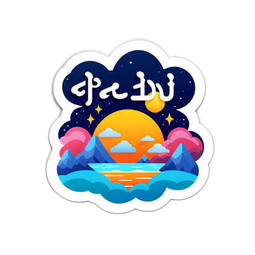 날씨 스티커 디자인